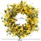 Artificial Summer Wreath 22 Inch Summer Wreaths for Front Door Yellow Daisy Wreath for Indoor Outdoor Home Decor and Easter Celebration